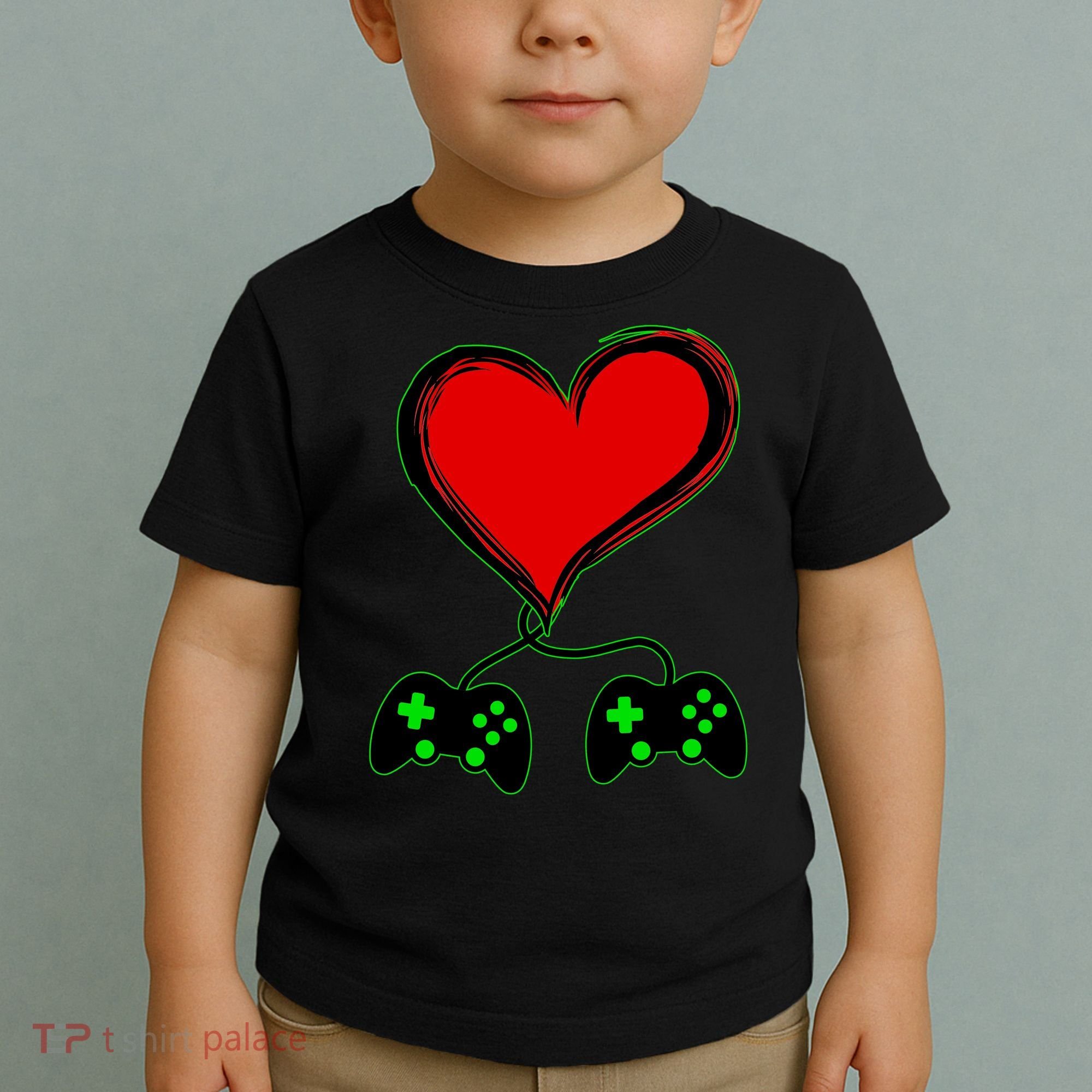 Valentine Video Game Controllers Heart Toddler T-Shirt