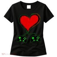 Valentine Video Game Controllers Heart Women's T-Shirt thumb 0