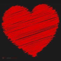 Valentines Classic Sketch Heart Doggie Tank thumb 4