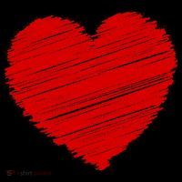 Valentines Classic Sketch Heart Button thumb 1