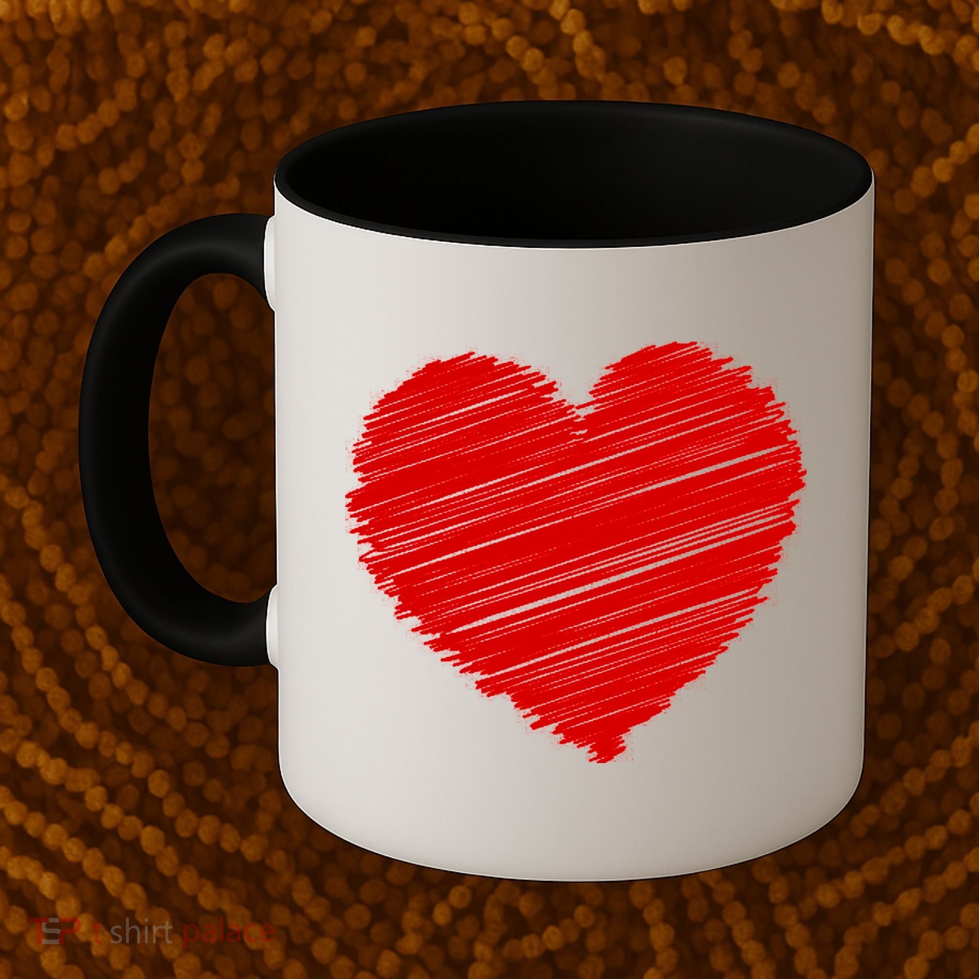 Valentines Classic Sketch Heart Coffee Mug