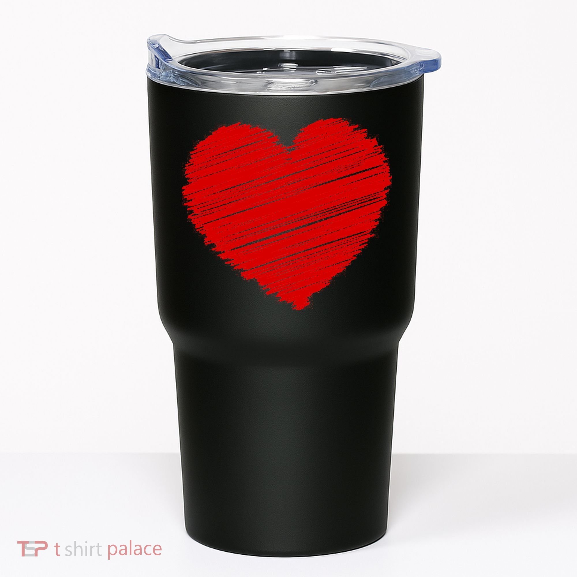 Valentines Classic Sketch Heart Tumbler