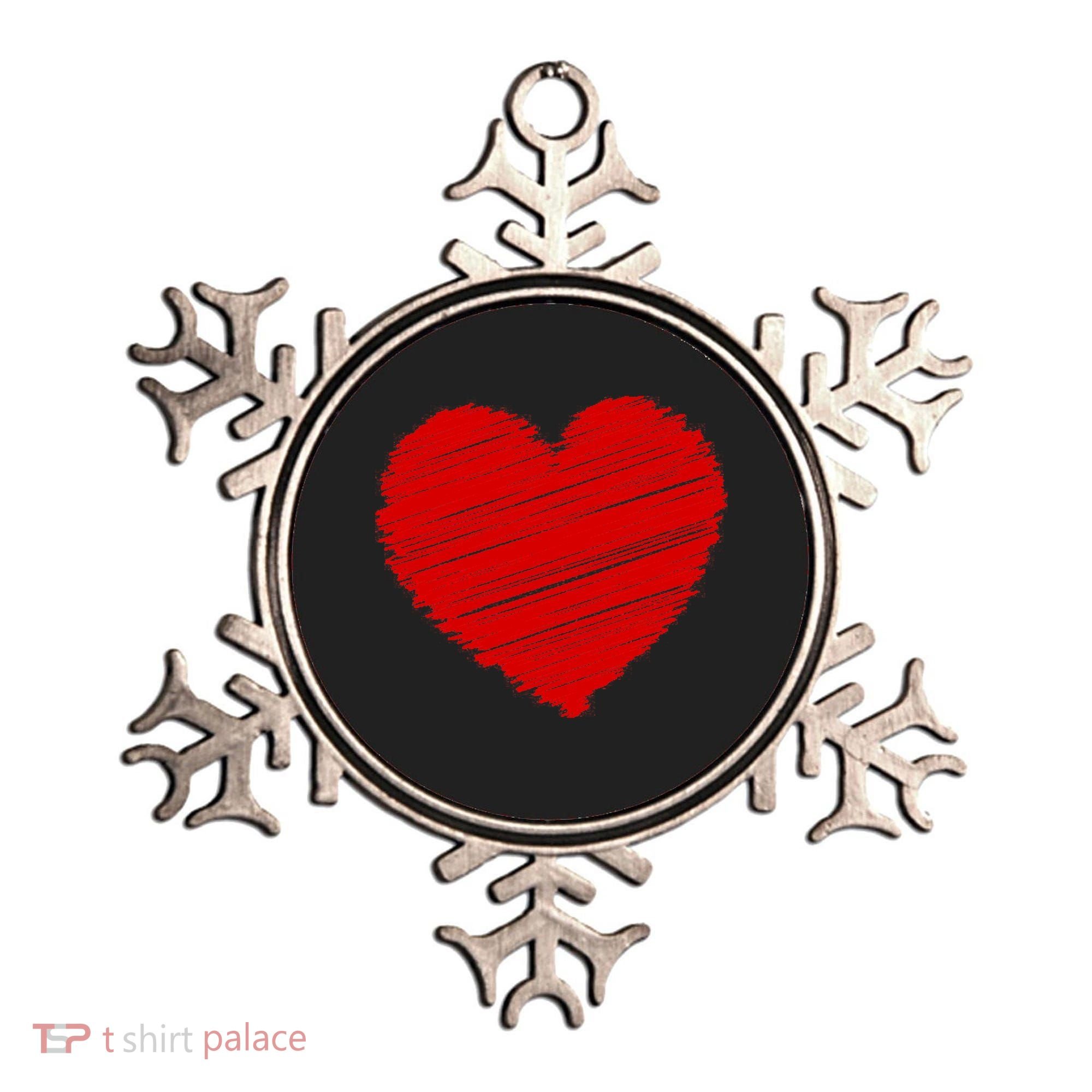 Valentines Classic Sketch Heart Ornament