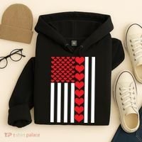 Valentines Day American Flag Hoodie thumb 4