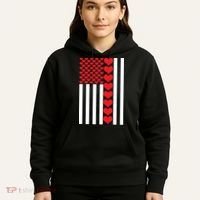 Valentines Day American Flag Hoodie thumb 5