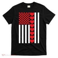 Valentines Day American Flag T-Shirt thumb 0