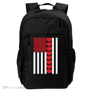 Valentines Day American Flag Backpack