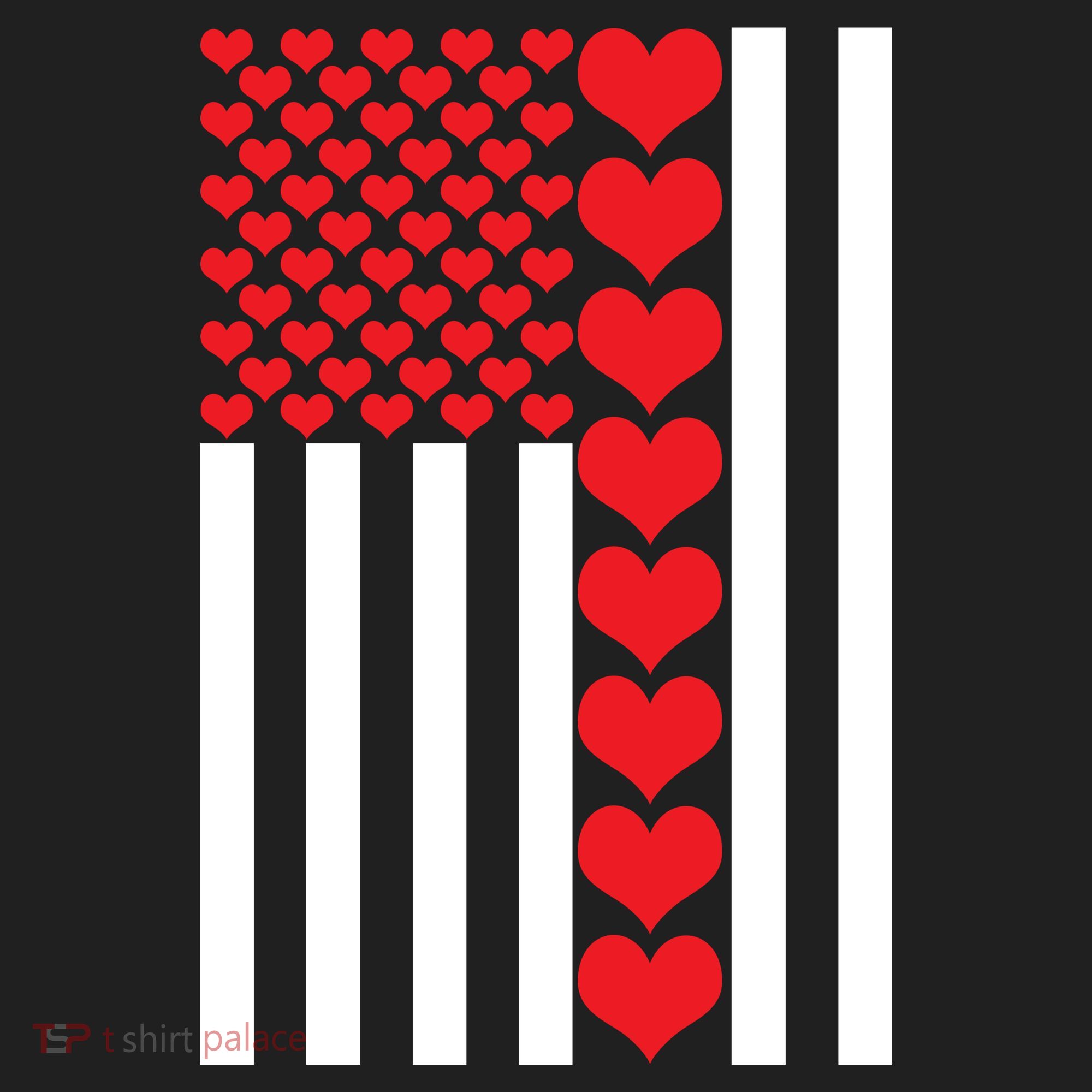 Valentines Day American Flag Beanie
