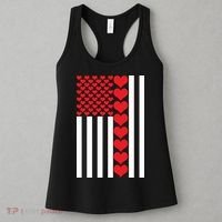 Valentines Day American Flag Women's Tank Top thumb 3
