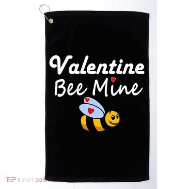 Valentine's Day Bee Mine Golf Towel