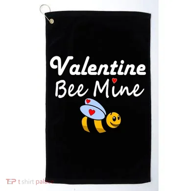 Valentine's Day Bee Mine Golf Towel
