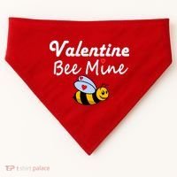 Valentine's Day Bee Mine USA-Made Doggie Bandana thumb 0