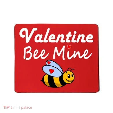 Valentine's Day Bee Mine Mousepad