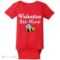 Valentine's Day Bee Mine Baby Bodysuit thumb 0