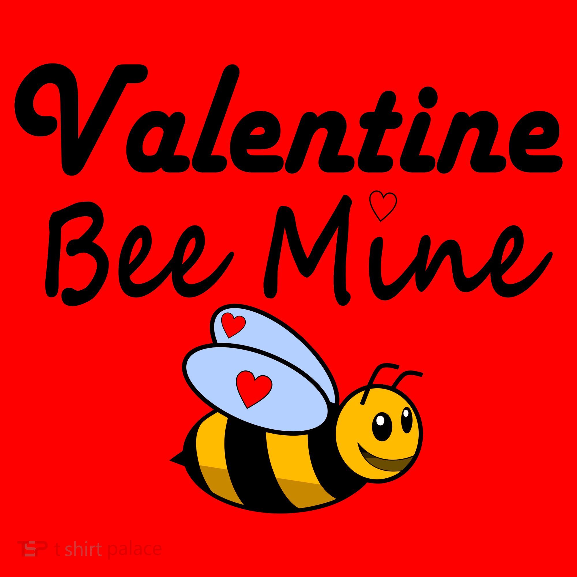 Valentine's Day Bee Mine Santa Hat