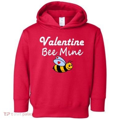 Valentine's Day Bee Mine Toddler Hoodie