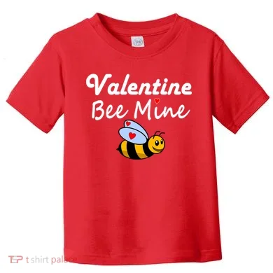 Valentine's Day Bee Mine Toddler T-Shirt