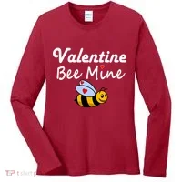 Valentine's Day Bee Mine Women's Long Sleeve Shirt thumb 0