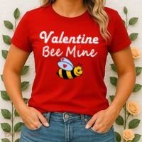 Valentine's Day Bee Mine Women's T-Shirt thumb 2
