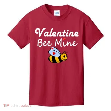 Valentine's Day Bee Mine Kids T-Shirt