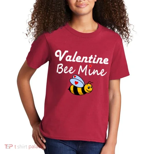 Valentine's Day Bee Mine Kids T-Shirt