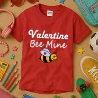 Valentine's Day Bee Mine Kids T-Shirt thumb 3