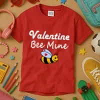 Valentine's Day Bee Mine Kids T-Shirt thumb 3