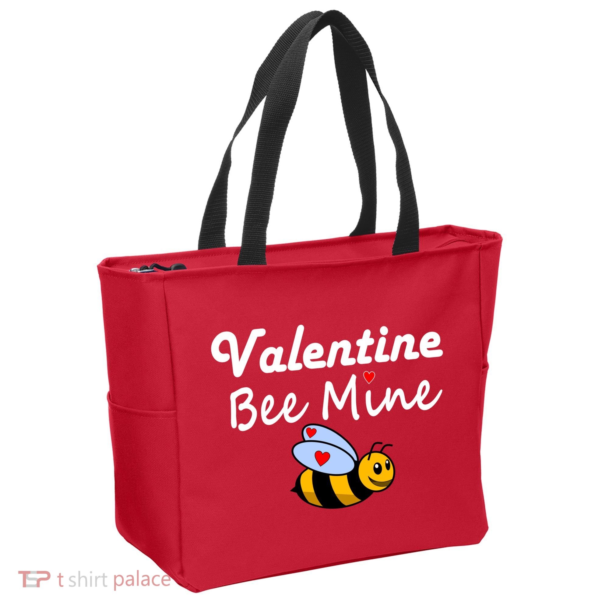 Valentine's Day Bee Mine Tote Bag