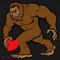 Valentines Day Bigfoot Heart Sasquatch Hoodie thumb 7