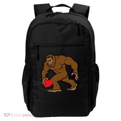 Valentines Day Bigfoot Heart Sasquatch Backpack