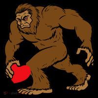 Valentines Day Bigfoot Heart Sasquatch Women's Hoodie thumb 2
