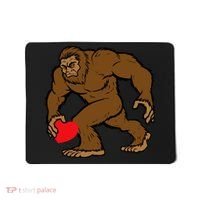 Valentines Day Bigfoot Heart Sasquatch Mousepad thumb 0