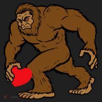 Valentines Day Bigfoot Heart Sasquatch Hat thumb 2