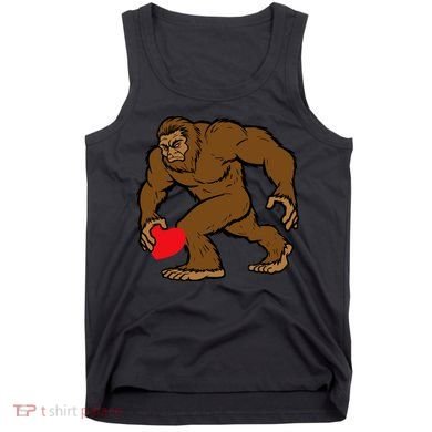 Valentines Day Bigfoot Heart Sasquatch Tank Top