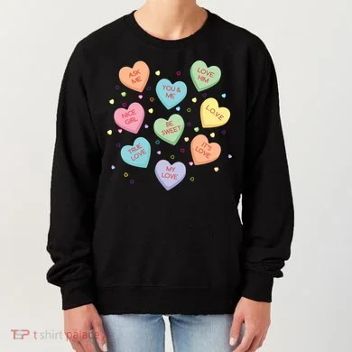 Valentine's Day Candy Hearts Women's Sweatshirt