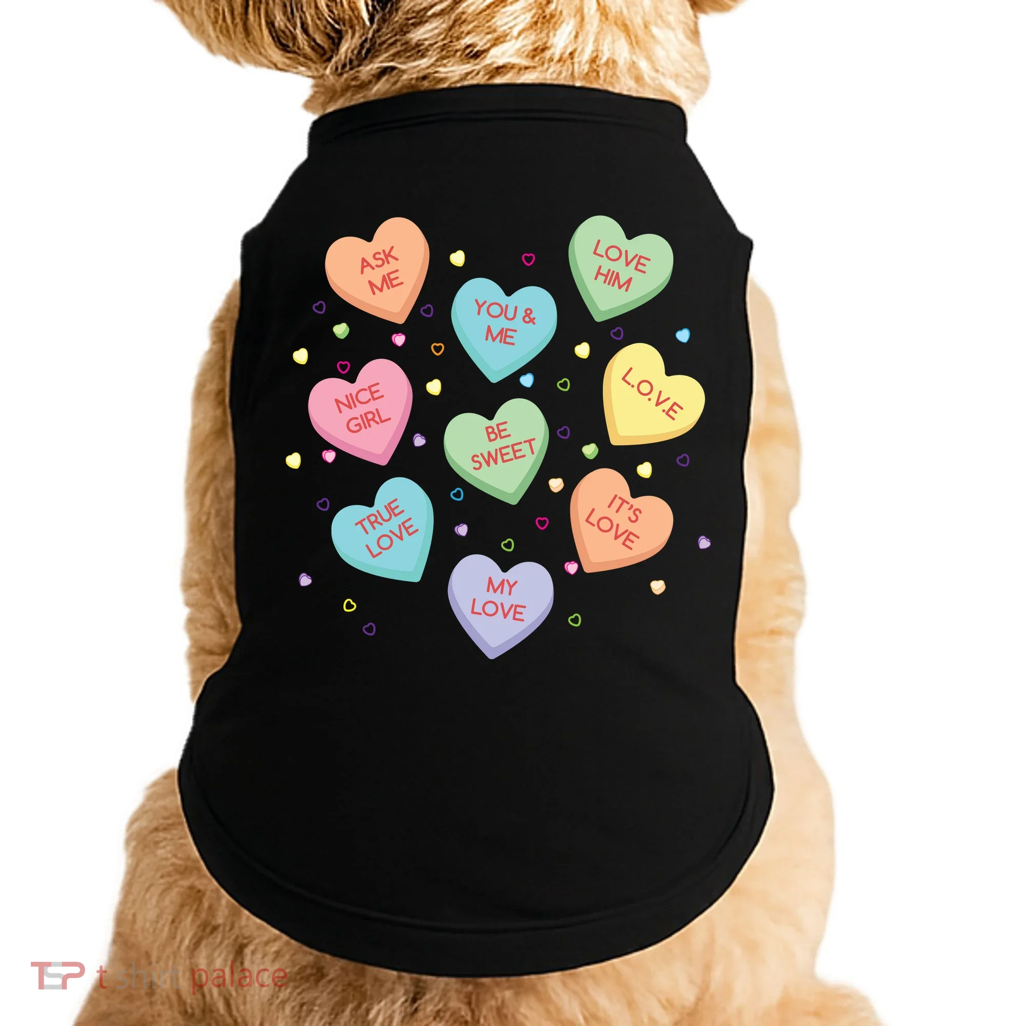 Valentine's Day Candy Hearts Doggie Tank