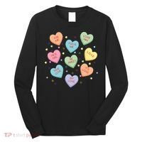 Valentine's Day Candy Hearts Long Sleeve Shirt thumb 0