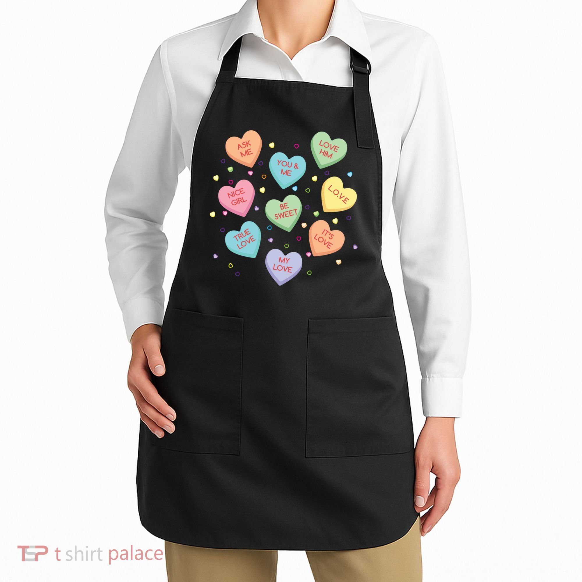 Valentine's Day Candy Hearts Apron