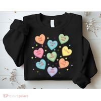 Valentine's Day Candy Hearts Sweatshirt thumb 2