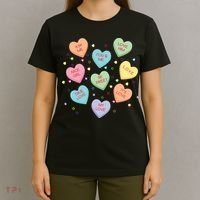 Valentine's Day Candy Hearts T-Shirt thumb 4