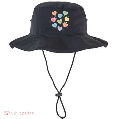 Valentine's Day Candy Hearts Bucket Hat