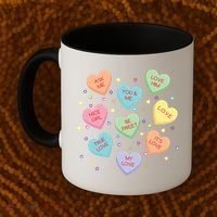 Valentine's Day Candy Hearts Coffee Mug thumb 2