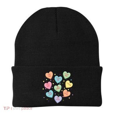 Valentine's Day Candy Hearts Beanie