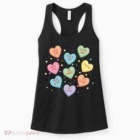 Valentine's Day Candy Hearts Women's Tank Top thumb 0