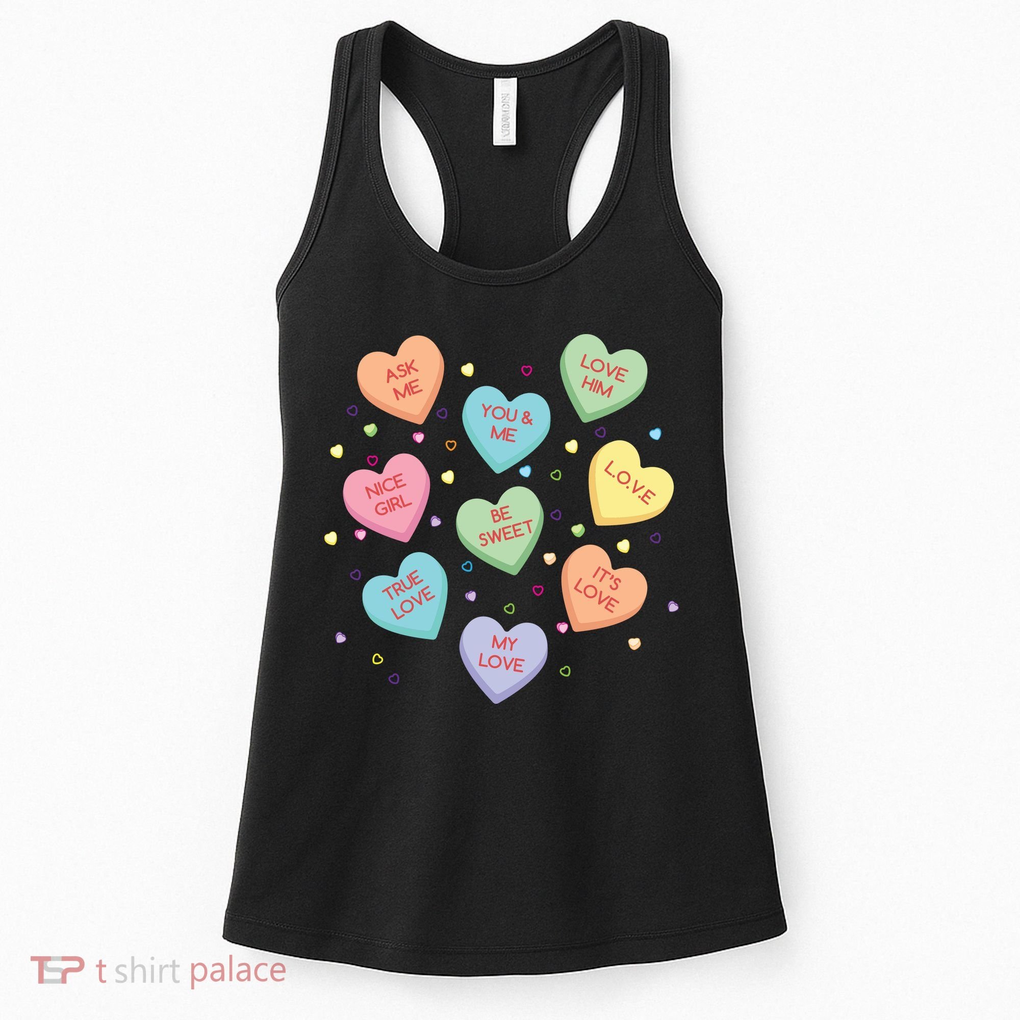 Valentine's Day Candy Hearts Women's Tank Top