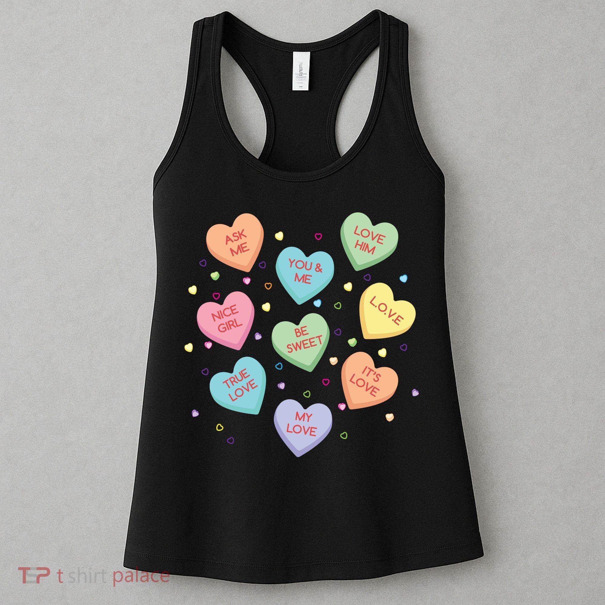 Valentine's Day Candy Hearts Women's Tank Top
