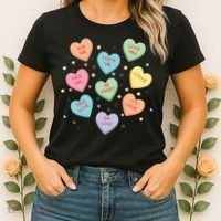 Valentine's Day Candy Hearts Women's T-Shirt thumb 2