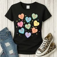 Valentine's Day Candy Hearts Women's T-Shirt thumb 3