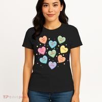 Valentine's Day Candy Hearts Women's T-Shirt thumb 4