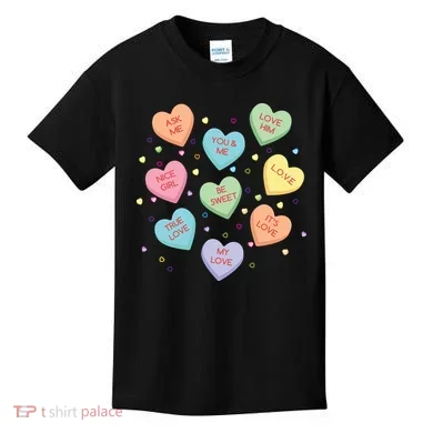 Valentine's Day Candy Hearts Kids T-Shirt